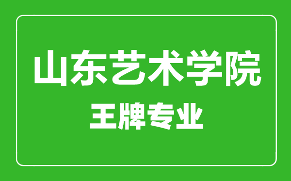 山東藝術(shù)學(xué)院王牌專業(yè)有哪些,山東藝術(shù)學(xué)院最好的專業(yè)是什么