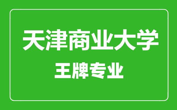 天津商業大學王牌專業有哪些,天津商業大學最好的專業是什么