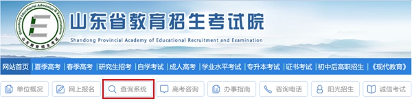 2023年山東省教育招生考試院高考成績查詢入口（https://www.sdzk.cn/）