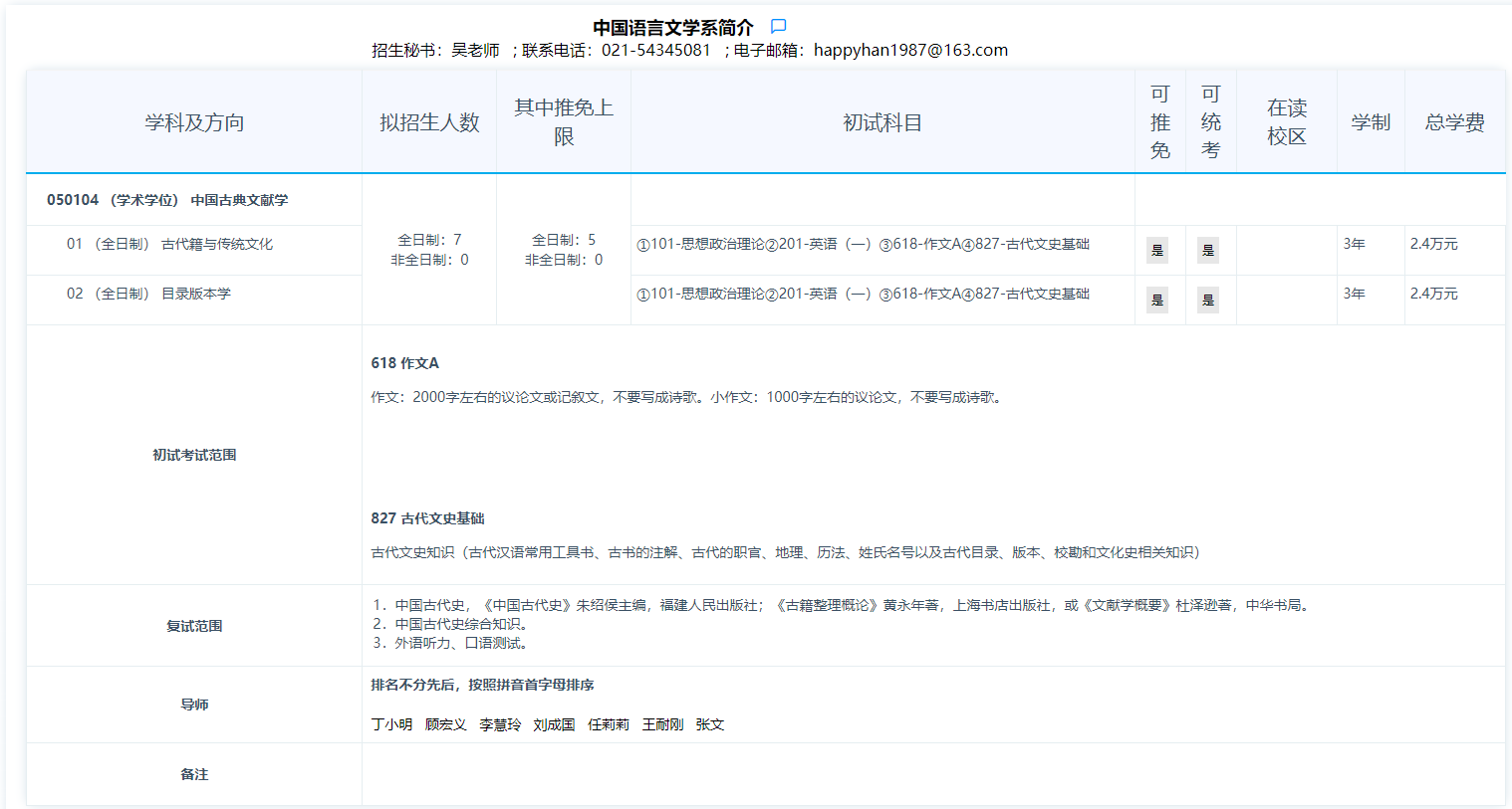 2024年華東師范大學(xué)研究生招生簡(jiǎn)章及各專(zhuān)業(yè)招生計(jì)劃人數(shù)