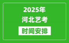 2025年河北藝考時(shí)間具體是什么時(shí)候？