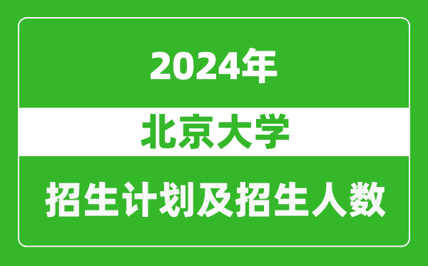 北京大學2024年在西藏的招生計劃及招生人數
