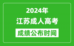 2024年江蘇成考成績(jī)什么時(shí)候出來？