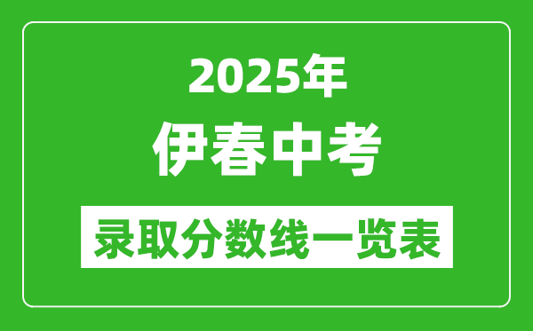 2025年伊春中考錄取分數線一覽表(含歷年分數線)