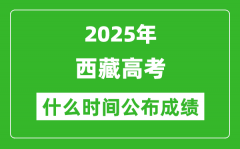 2025年西藏高考成績什么時間公布（含查詢入口）