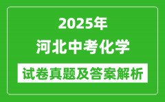 2025年河北中考化學試卷真題及答案解析(考后更新)